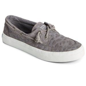 Sperry Women's Crest Boat Cheetah Suede Sneakers